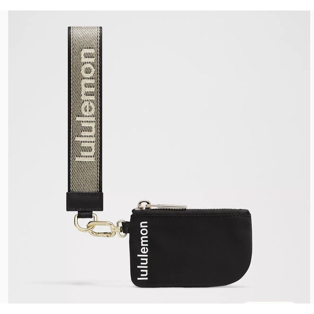 Lululemon Dual Pouch Wristlet Black/Gold NWT - Picture 6 of 6